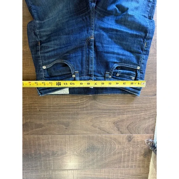 Rag & Bone Mad River Skinny Jeans Raw Hem Dark Wash Blue W1566K122MAD Size 28 - Picture 5 of 6